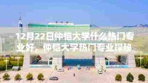 仲恺大学热门专业探秘，小巷深处的特色宝藏专业！