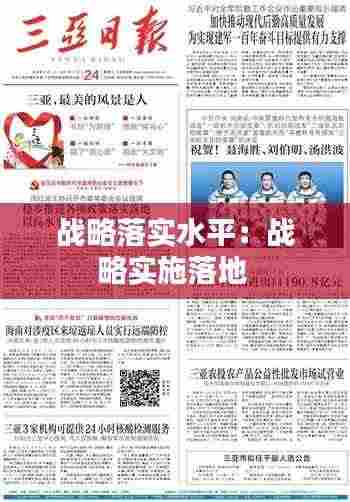 战略落实水平:战略实施落地