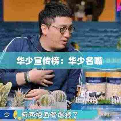 华少宣传榜：华少名嘴 