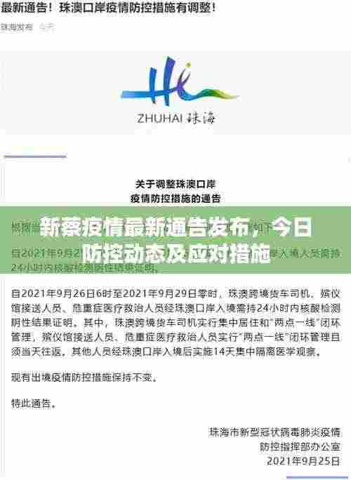 新蔡疫情最新通告发布，今日防控动态及应对措施