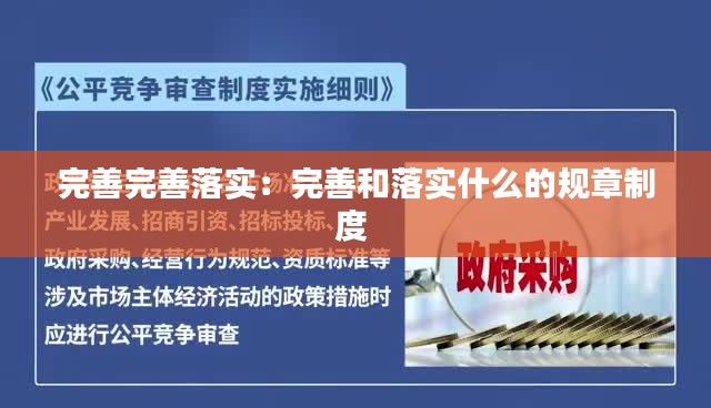 完善完善落实:完善和落实什么的规章制度