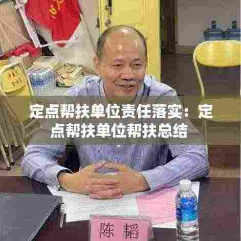 定点帮扶单位责任落实:定点帮扶单位帮扶总结