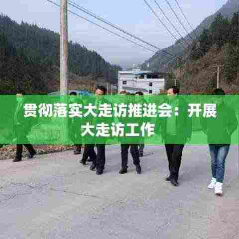 贯彻落实大走访推进会:开展大走访工作
