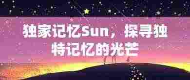 独家记忆Sun,探寻独特记忆的光芒