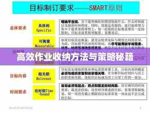 高效作业收纳方法与策略秘籍