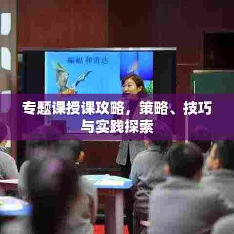 专题课授课攻略，策略、技巧与实践探索