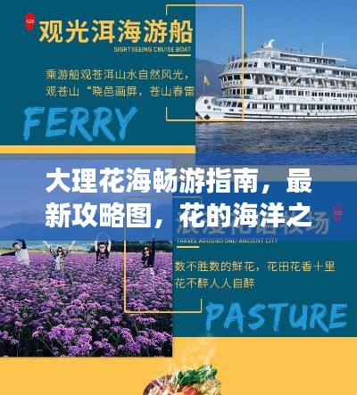 大理花海畅游指南，最新攻略图，花的海洋之旅
