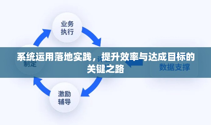 系统运用落地实践,提升效率与达成目标的关键之路